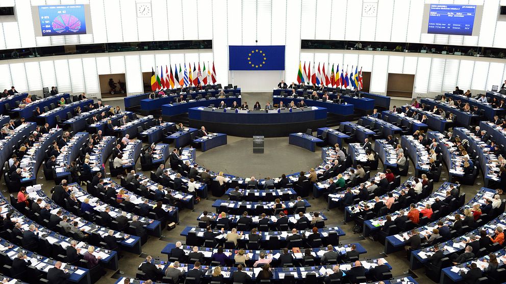 Plenum i EU-parlamentet i Strasbourg