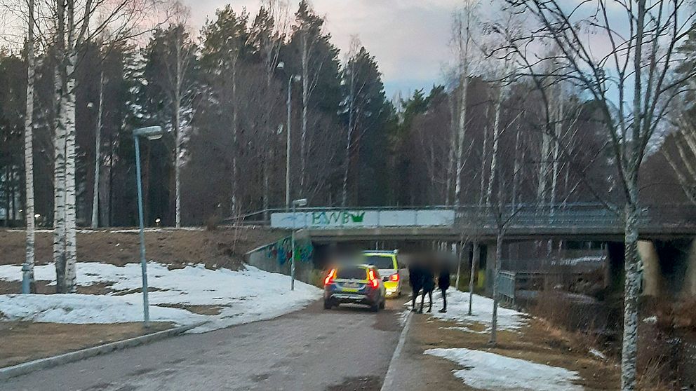 Polispådrag i Sätra.