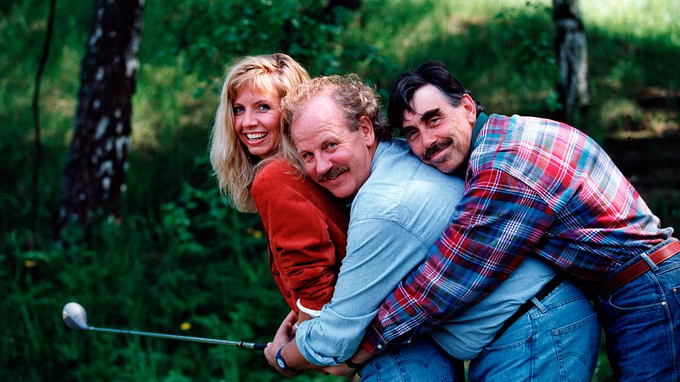 Lasse Åbergs film ”Den ofrivillige golfaren” från 1991 med Hege Schöyen, Jon Skolmen och Lasse Åberg