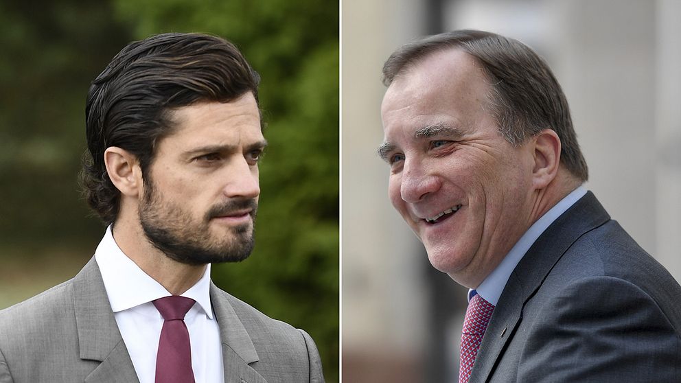 Prins Carl Philip och Stefan Löfven