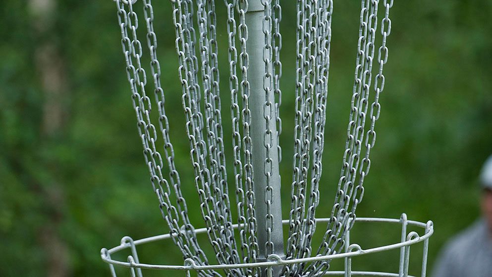 SVT sänder från European Masters på Järva Disc Golf Park. Foto: TT Nyhetsbyrån