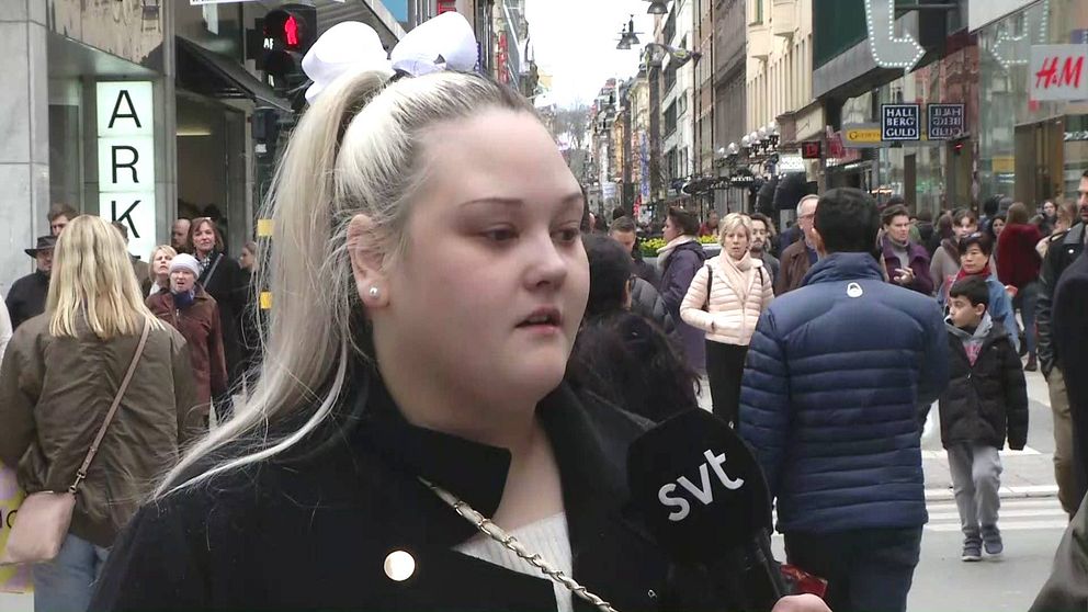 Therese Hägg på Drottninggatan