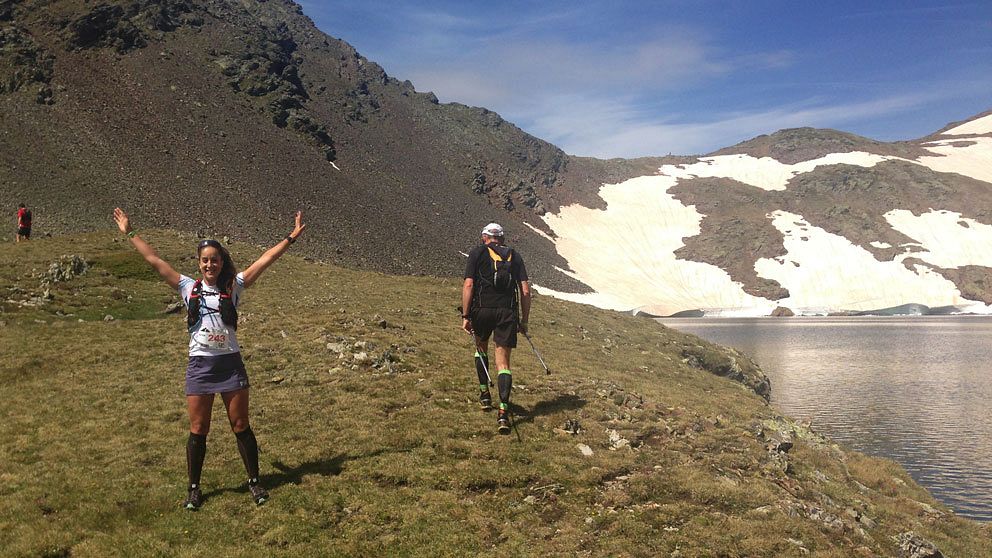 – Jag gillar att testa vad jag klarar. Sen är naturen och miljön helt fantastisk, säger Miranda Kvist om att springa terränglopp i Alperna.