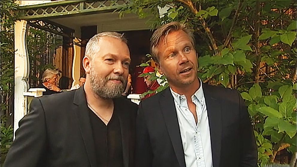 Tommy Carlsson och Lars ”Lasseman” Larsson i Arvingarna.