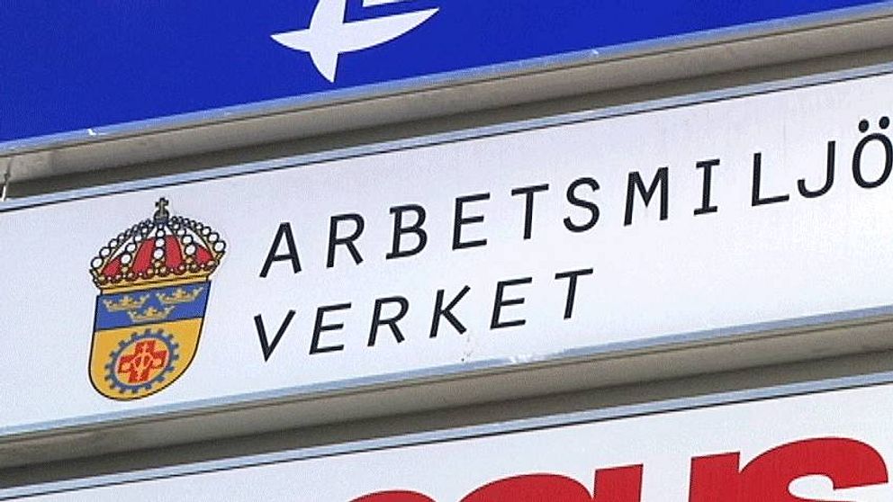 Arbetsmiljöverkets skylt.