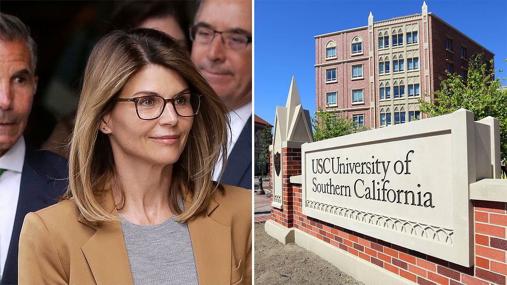 Skådespelerskan Lori Loughlin anklagas för att tillsammans med sin make ha mutat in sina döttrar på University of Southern California.