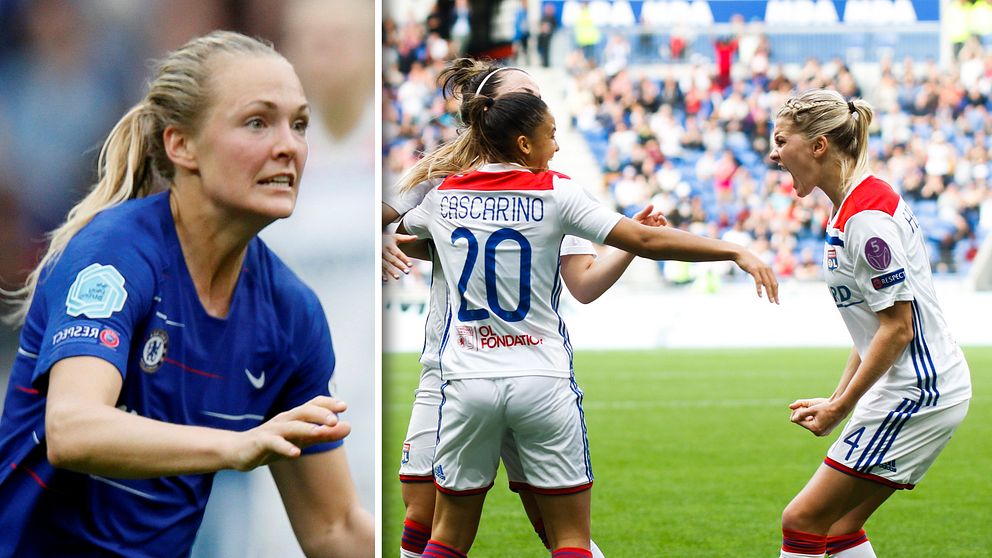 Chelseas Magdalena Eriksson gjorde självmål i semifinalen mot Lyon.