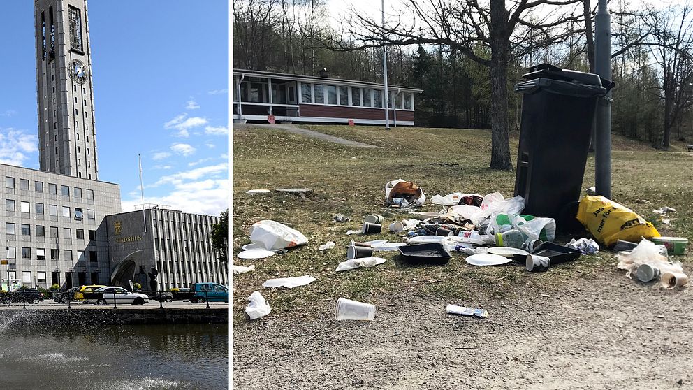 På påskdagen möttes besökare på Björnön i Västerås av överfulla soptunnor och utspritt skräp. Enligt Västerås stad har deras entreprenör varit på plats och både tömt papperskorgar och städat under helgen. De konstaterar att nedskräpning är ett växande problem.