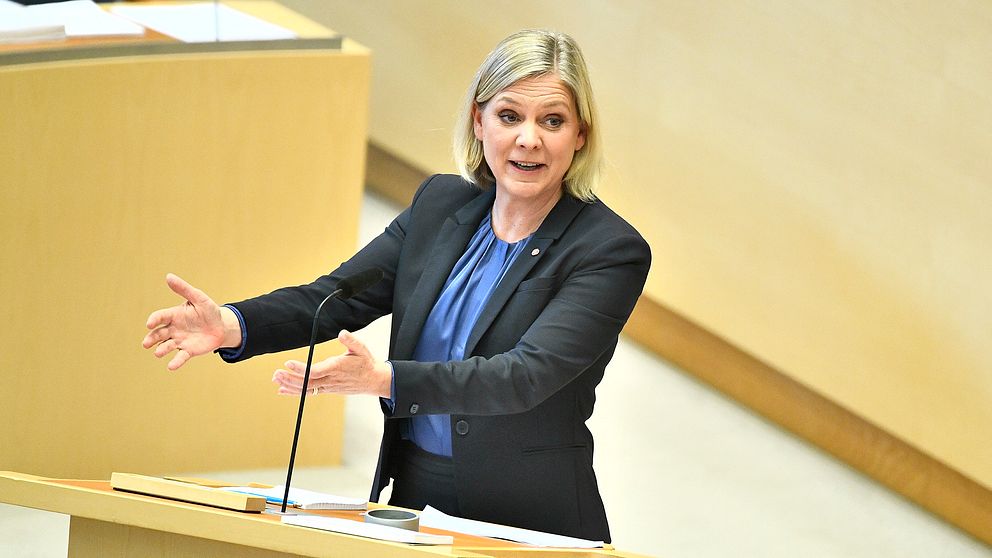 Finansminister Magdalena Andersson (S) vill se skärpta tag kring välfärdsbrott. Arkivbild.