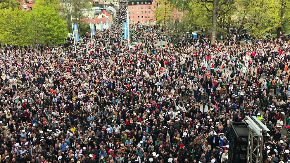 Carolinabacken i Uppsala på sista april 2019.