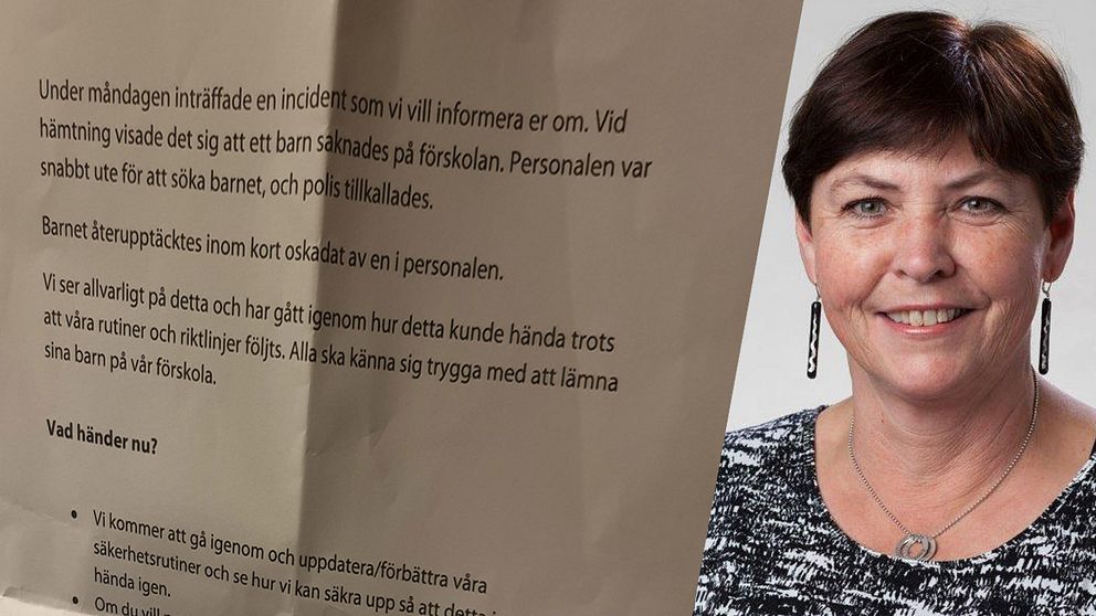 – Det finns alltid en fara när barn är utan uppsikt, oavsett var det befinner sig, säger utbildningschef Margaretha Danielsson.