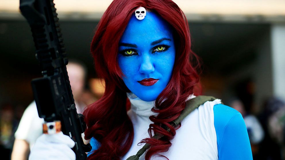 SAN DIEGO 2014-07-24 Allie Shaughnessy, who is dressed as Mystique, during the 2014 Comic-Con International Convention in San Diego, California July 24, 2014. REUTERS/Sandy Huffaker (UNITED STATES – Tags: SOCIETY) Photo: / REUTERS / TT / kod 72000