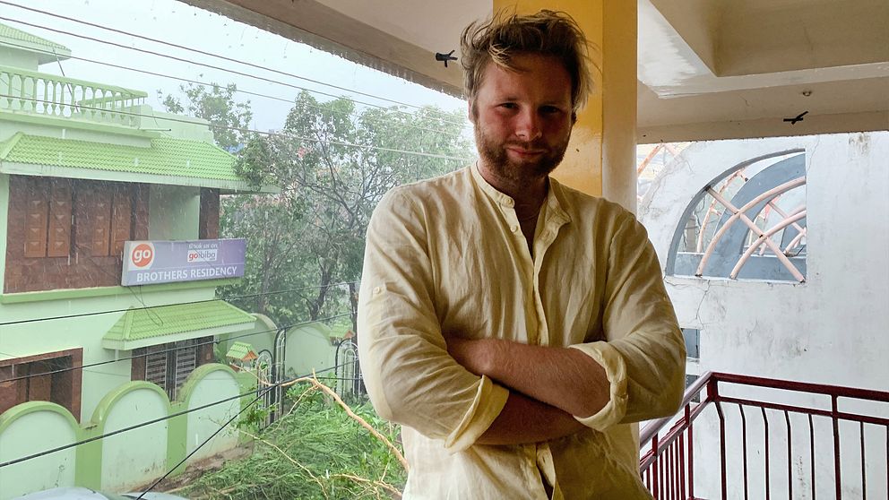 Svenske Philip Zudemberg, i Bhubaneswar i östra Indien.