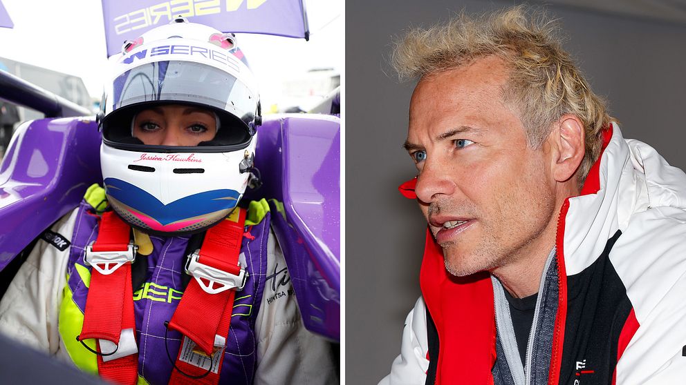 Jacques Villeneuve (till höger) är kritisk till att damer får en egen racingserie. ”Detsamma som att säga att de inte är lika bra som män”, säger den förre F1-mästaren.