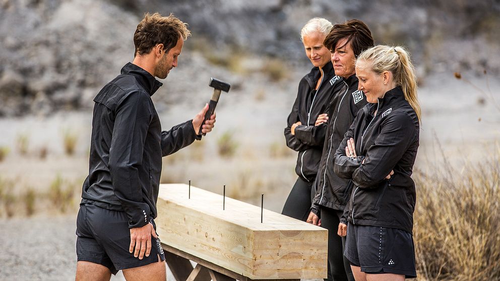 Hammaren med Anders Södergren, Carolina Klüft., Marika Skogum och Kim Martin.