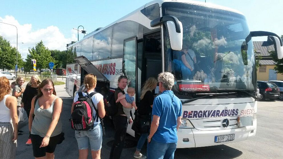 Ersättningsbussar har satts in på sträckan mellan Karlskrona och Emmaboda.