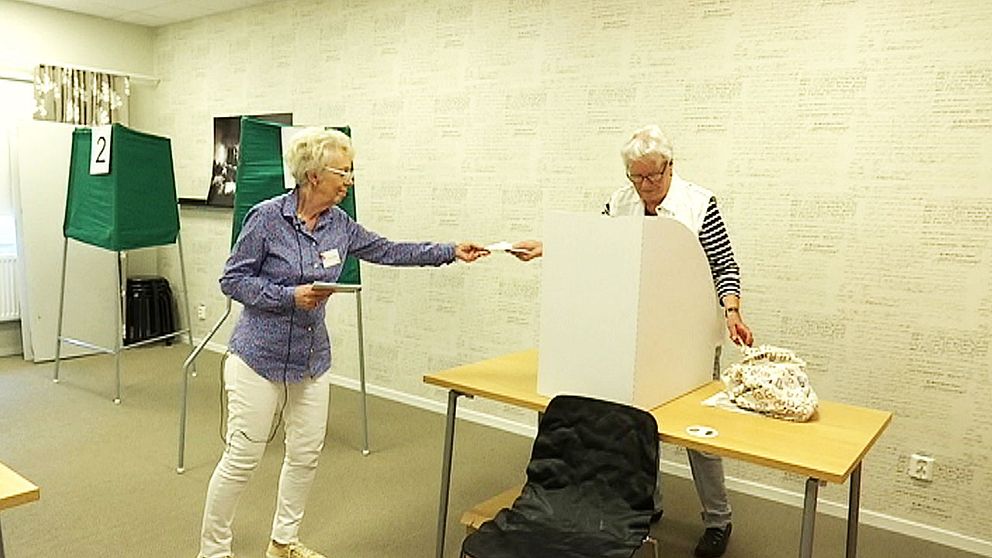 förtidsröstning i skärblacka utanför Norrköping