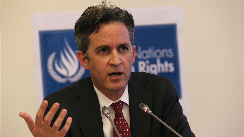 Förenta Nationernas rapportör för skyddandet av åsiktsfrihet och yttrandefrihet, David Kaye. Arkivbild.