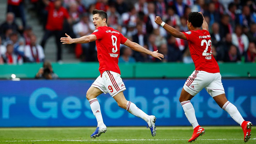 Robert Lewandowski blev tvåmålsskytt i finalen