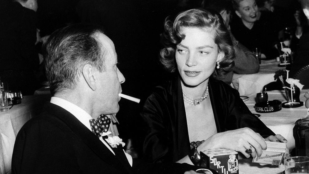 Lauren Bacall och Humphrey Bogart.