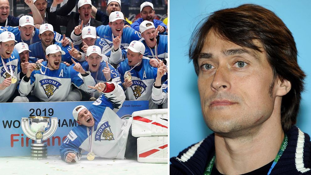 Finländske hockeylegendaren Teemu Selänne hyllar sina landsmän som vann guld i Slovakien.