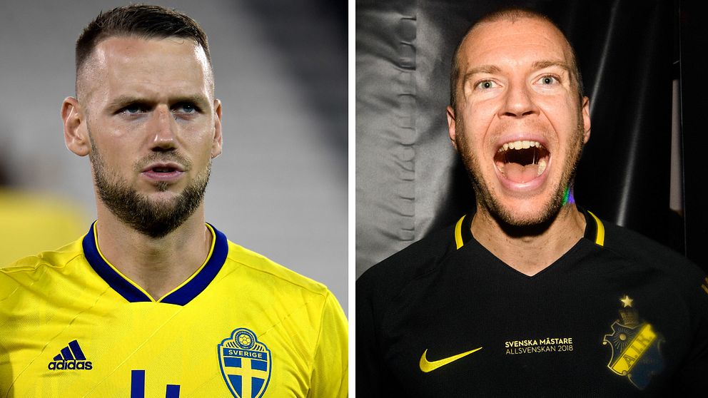 Per Karlsson (till höger) kan göra tävlingsdebut i landslaget. Alexander Milosevic (till vänster) gör comeback i truppen.