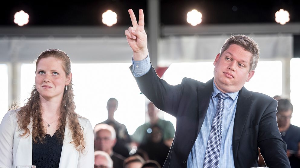 Isabella Arendt och Rasmus Paludan tidigare under 2019.