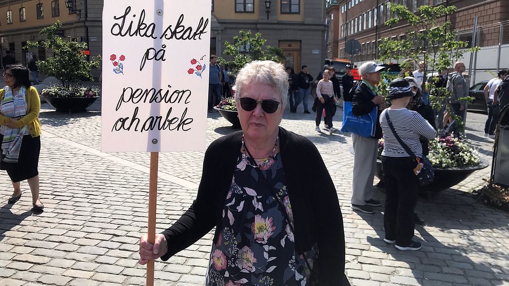 Demonstrerande pensionär