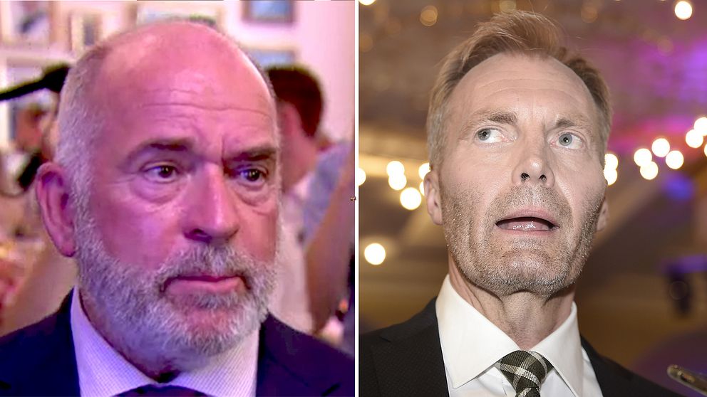 Dansk Folkepartis viceordförande Sören Espersen och ledamot Peter Skaarup.