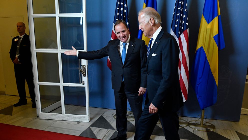 USA:s tidigare vicepresident Joe Biden sa att ”Sveriges territorium är okränkbart” när han besökte Sverige 2016.