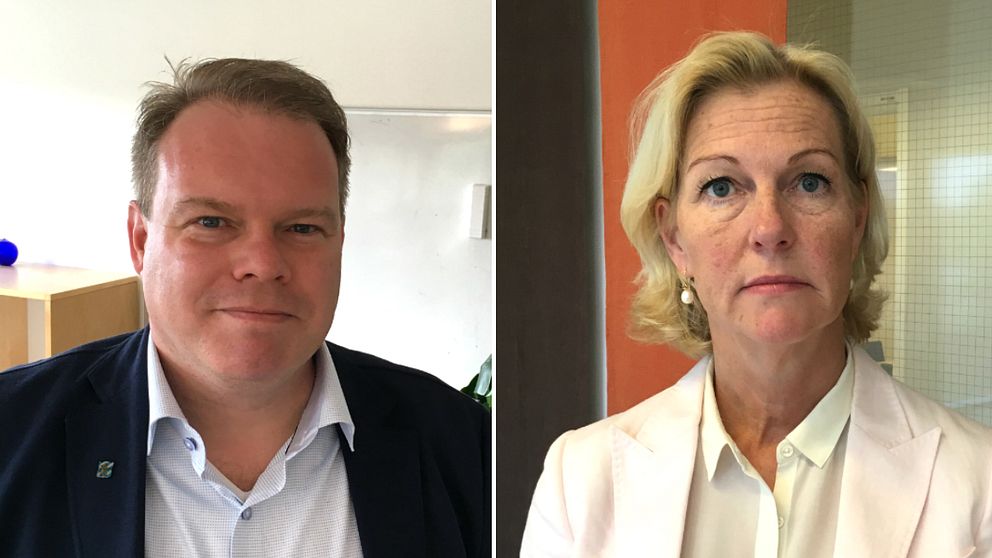 Andreas Lökholm, förvaltningschef för vuxenutbildningen i Göteborg, och Ulla Gustafsson, affärschef för Lernia.