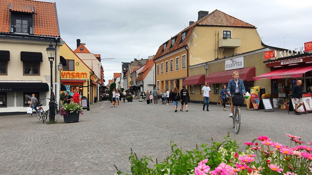 Södertorg och Adelsgatan i Visby, Gotland