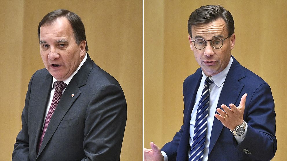 Stefan Löfven, Socialdemokraterna och Ulf Kristersson, Moderaterna.