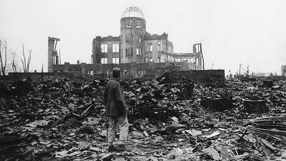Hiroshima några veckor efter att den amerikanska atombomben släpptes 1945.