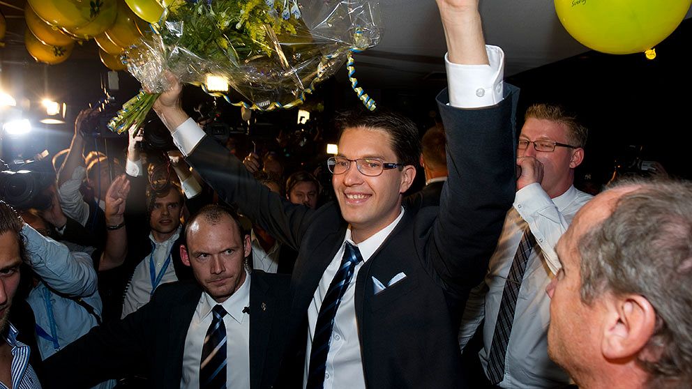 Jimmie Åkesson efter valet 2010.