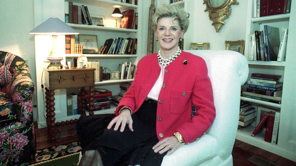 Judith Krantz i sitt hem 1990