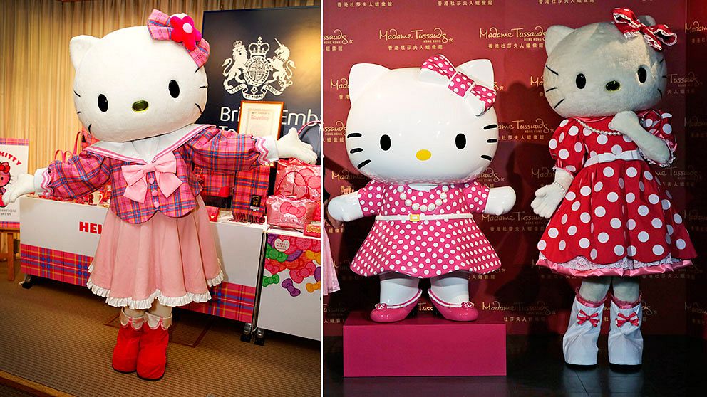 Hello Kitty är inte en katt – däremot är hon en vaxdocka på Madame Tussaud's.