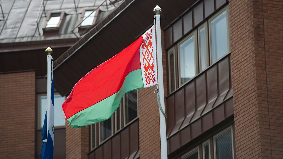 Vitrysslands ambassad på Lidingö, Stockholm. Foto: Scanpix
