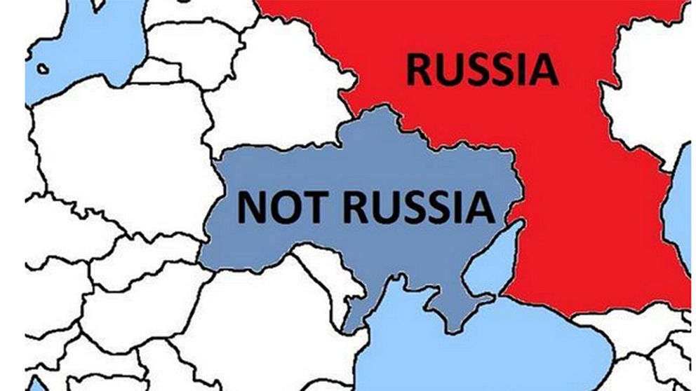 ”Geografi kan vara svårt”, skriver Kanadas Natodelegation med en hånfull gliring till Ryssland, som hävdar att deras soldater korsat gränsen till Ukraina ”av misstag”.