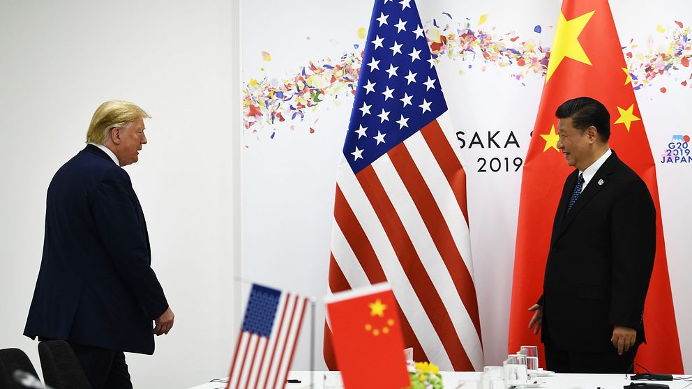 Kinas president Xi Jinping och USA:s president Donald Trump träffas på G20 mötet i Osaka
