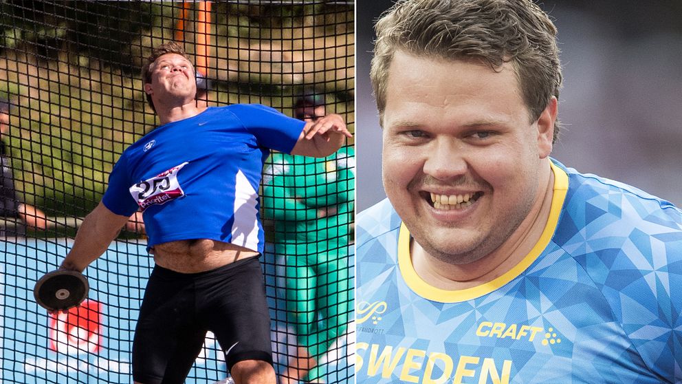 Daniel Ståhl slog svenskt rekord. Arkivbild.