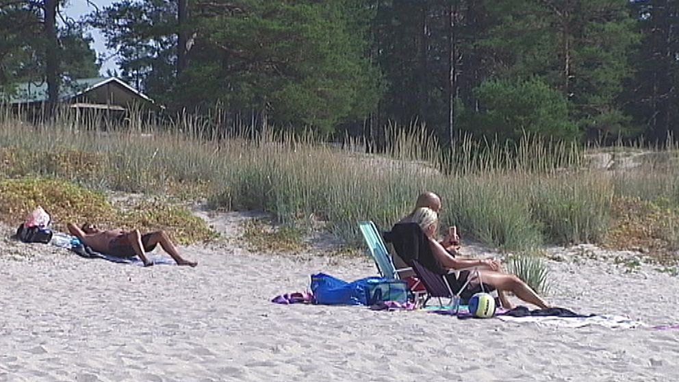 Värmen gladde i Hudiksvall den 4 augusti.
