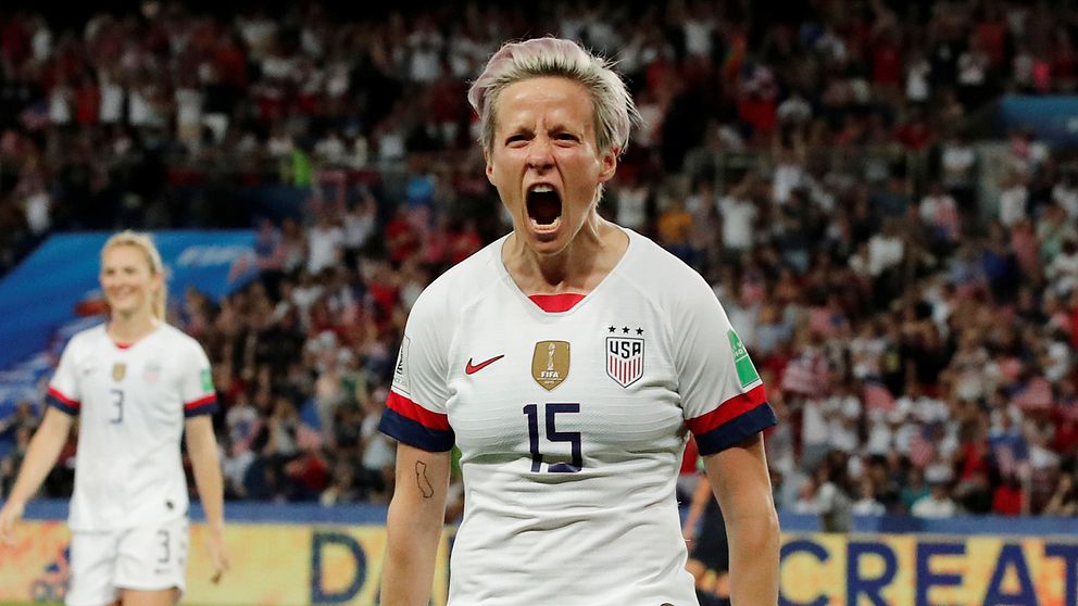 Megan Rapinoe saknades när USA mötte England.