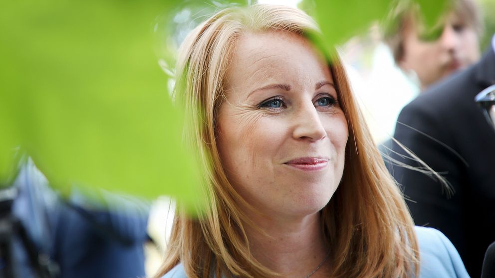 Annie Lööf, partiledare Centern, i Almedalen 2019.
