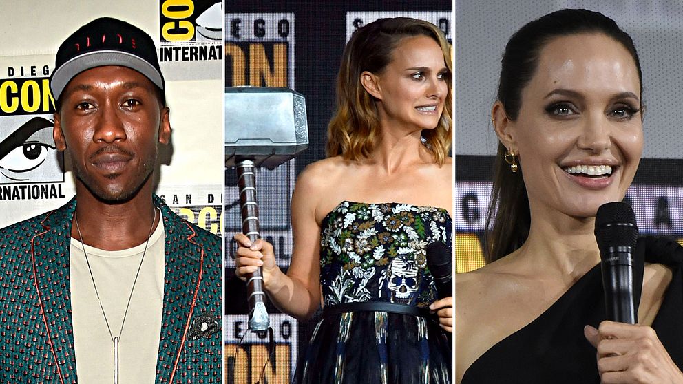 Mahershala Ali, Natalie Portman och Angelina Jolie är aktuella med varsin ny Marvel-film.