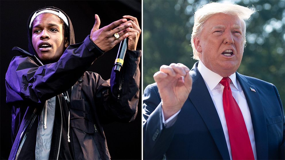 USA:s president Donald Trump har kritiserat hur Sverige hanterar ASAP Rockys ärende. Arkivbild.