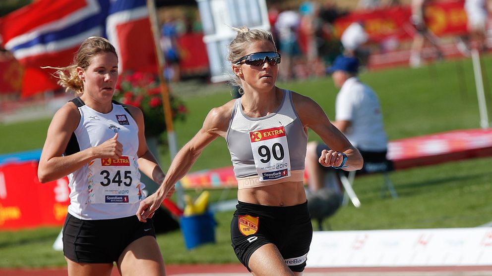 Therese Johaug tävlade på 10 000 meter på norska mästerskapen.