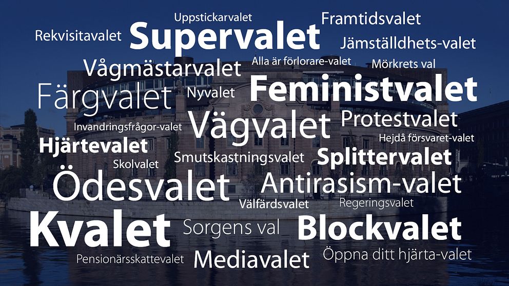 Några av väljarnas namnförslag för riksdagsvalet 2014.