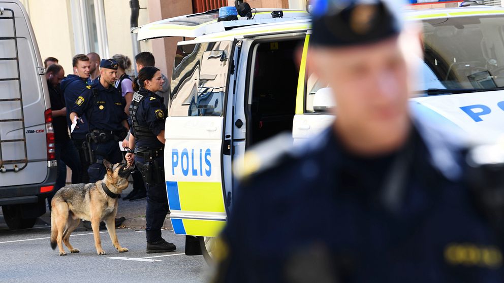 Polisen utreder vålddådet i centrala Kristianstad.