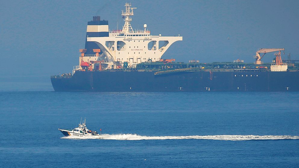 USA uppges vilja beslagta den iranska oljetankern Grace 1, som sedan i juli varit beslagtagen av Gibraltar.